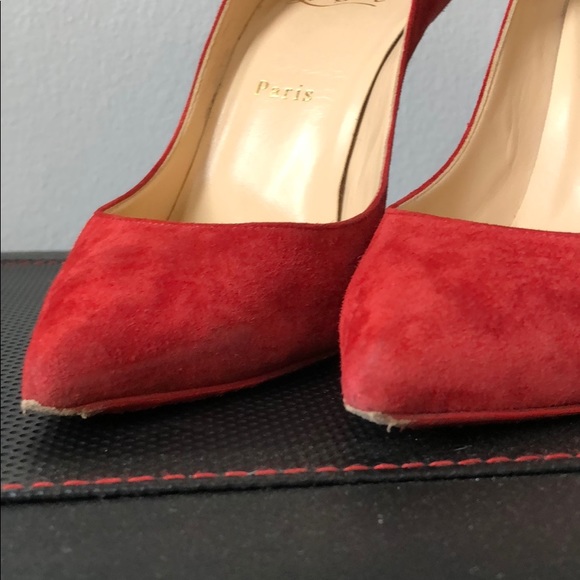 Christian Louboutin So Kate 120mm red suede pump - Picture 4 of 5